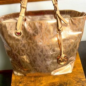 Michael Kors Gold Chrome Tote